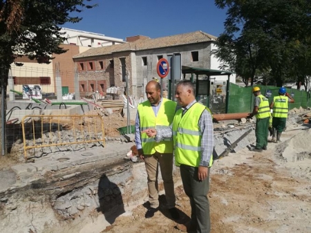 José Maria VIllegas, Diputado de obras publicas ha visitado las obras de Otura (DIPGRA)