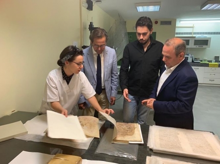 Antonio Grabados ha visitado los archivos de la Real Chancilleria (JUNTA)