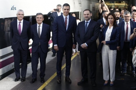 Pedro Sánchez a su llegada a la estación de Atocha (EDUARDO PARRA / EUROPA PRESS)