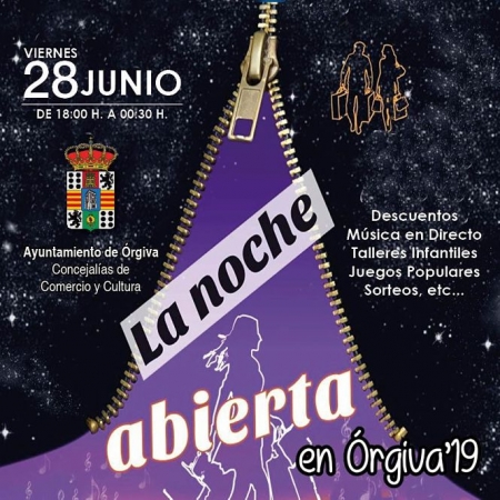 Orgiva celebrará su noche abierta (AYTO. ORGIVA Orgiva celebrará su noche abierta (AYTO. ORGIVA