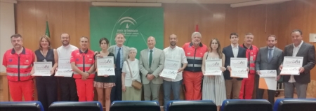 El Delegado de Salud, Indalecio Sánchez - Montesinos ha entregado los galardones (JUNTA) 