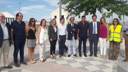 Inauguración de la nueva glorieta de Churriana (JUNTA)