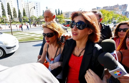 Juana Rivas, a su llegada a los juzgados de Granada (EUROPA PRESS / ARCHIVO)