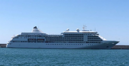 El crucero Silver Shadow ya está en Motril (PUERTO DE MOTRIL)