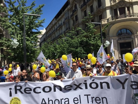 Manifestación de Marea Amarilla