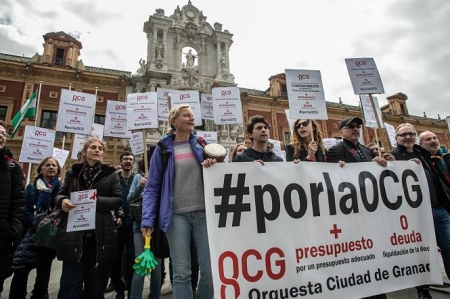 Concentración para pedir soluciones a la OCG (EUROPA PRESS / ARCHIVO)