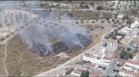 Zona donde se ha producido el incendio (PLAN INFOCA) 