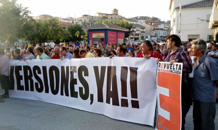 Manifestación en Benamaurel (AAF COMARCA DE BAZA)