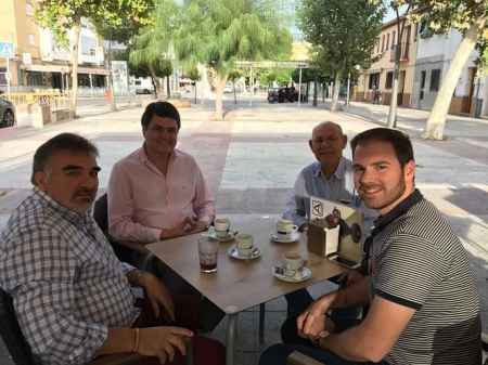 Carlos Rojas durante su visita a Santa Fe (PP)