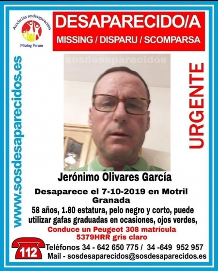 Desaparecido en Motril (SOS DESAPARECIDOS) 