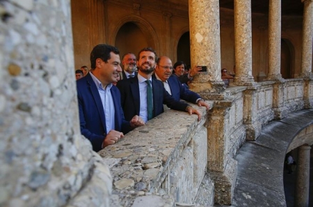 Pablo Casado ha visitado a Granada (ÁLEX CÁMARA / EUROPA PRESS)