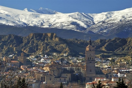 Vista panorámica de Guadix 
