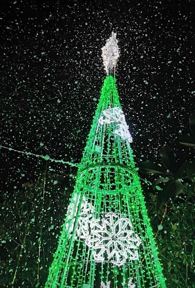 Vegas del Genil inauguró la Navidad con nieve (AYTO. VEGAS DEL GENIL) 