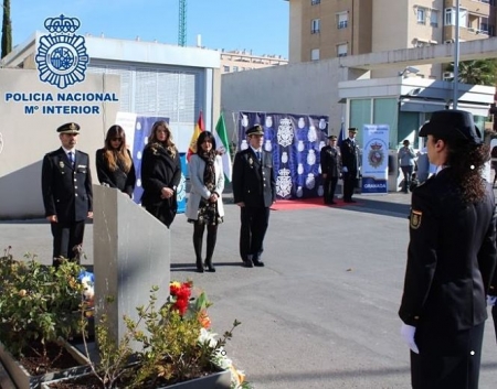 Imagen del homenaje celebrado hoy en Granada (POLICÍA NACIONA) 