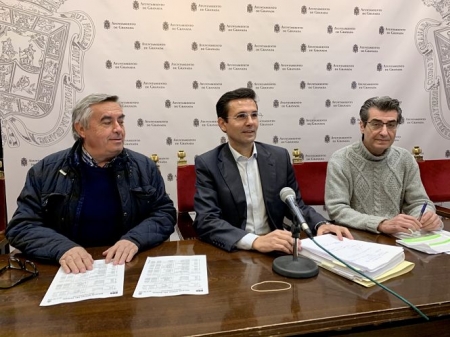 Francisco Cuenca y Antonio Cambril en rueda de prensa (PSOE)
