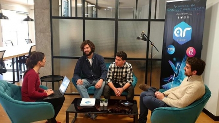 Componentes de la start-up granadina `AR Vision` (AJE GRANADA) 