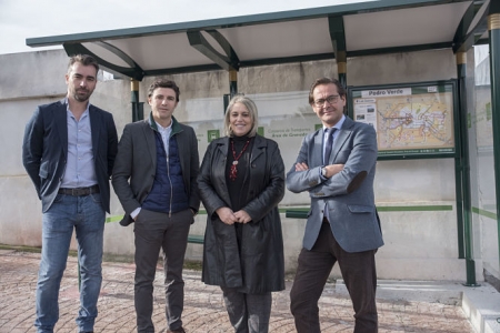 Inauguración de una marquesina en Las Gabias (JUNTA) 