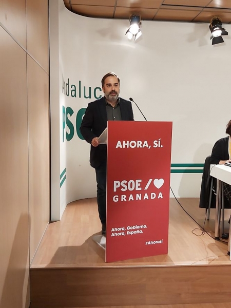 Jacobo Calvo en un acto del PSOE (PSOE GRANADA)
