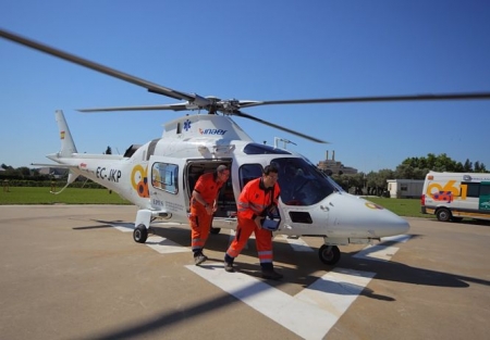 Helicóptero del 061 (EUROPA PRESS) 