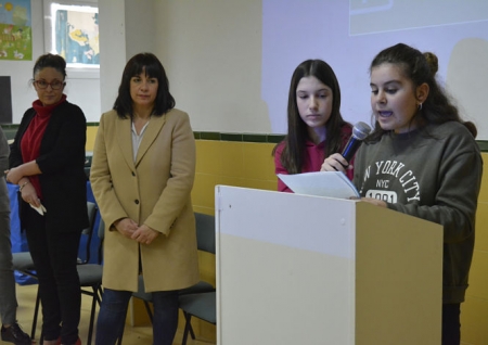 Escolares de Montillana que han particpado en el proyecto (JOSÉ MORENO/MIKEL MUÑOZ)