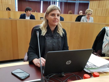 La portavoz adjunta del PP en la Diputación de Granada, Inmaculada Hernández (PP) 