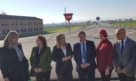 Marifran Carazo y José ENtrena han visitado la variante de Chauchina (JUNTA)