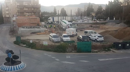 Imagen de los trabajos en la gasolinera de Alhendín (ABOGADOS EN LA RED) 