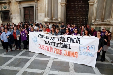 Concentración contra la violencia machista en apoyo a Juana Rivas (ÁLEX CÁMARA/EUROPA PRESS)