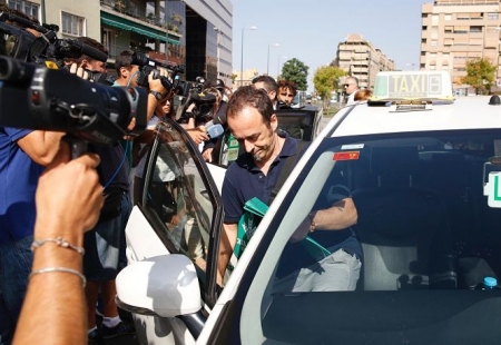 Francesco Arcuri, ex de Juana Rivas, a la llegada a los juzgados de Granada, en una imagen de archivo (EUROPA PRESS) 