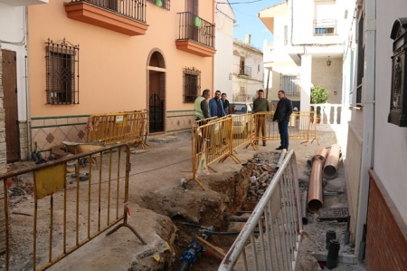 El alcalde de Alhendín ha visitado las obras (AYTO. ALHENDÍN) 