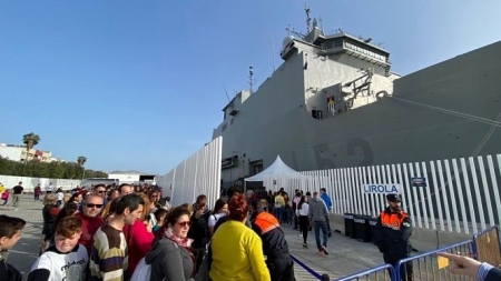 El buque Castilla atracado en el puerto de Motril (MOTRILPORT) 
