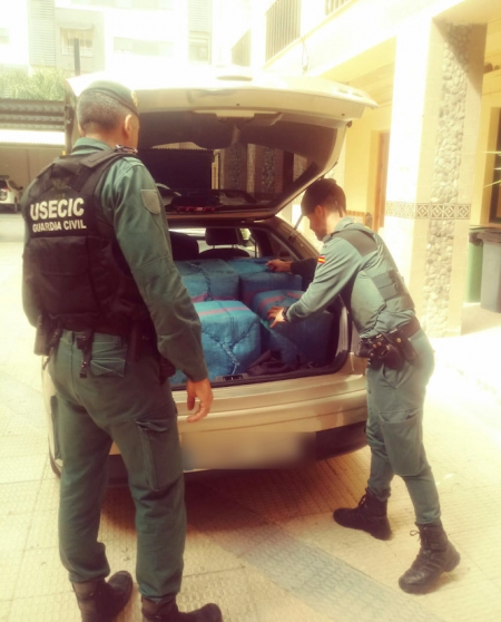 Hachís intervenido por la USECIC (GUARDIA CIVIL) 