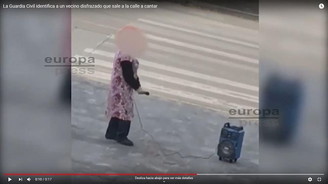 Captura del vídeo difundido por un hombre denunciado por incitar a saltarse el confinamiento (EUROPA PRESS) Captura del vídeo difundido por un hombre denunciado por incitar a saltarse el confinamiento (EUROPA PRESS)