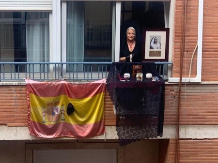María José Sanz, vecina de Granada que ha promovido el rezo del rosario por Internet con matrimonios amigos (ARZOBISPADO) 