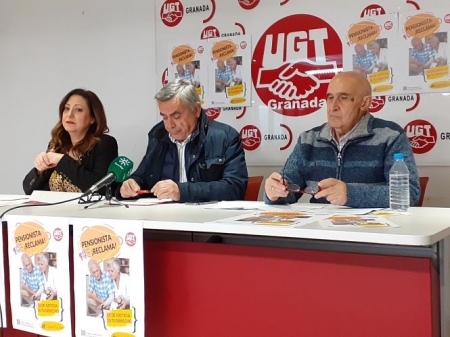 Miembros de UGT en rueda de prensa (UGT / ARCHIVO)