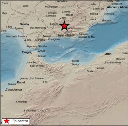 Terremoto registrado en Padul (INSTITUTO GEOGRÁFICO NACIONAL) 