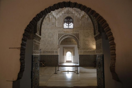 La Alhambra de Granada sin turistas por la crisis del coronaviru. Granada a 18 de abril del 2020 (ÁLEX CÁMARA / EUROPA PRESS)