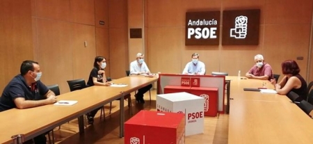 Reunión del PSOE con UGT y CCOO (PSOE) 