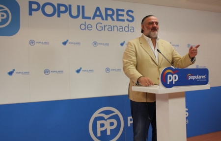 Pablo García en la sede provincial del PP (PP) 