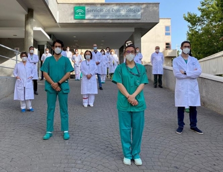 Parte del equipo de Dermatología (JUNTA DE ANDALUCÍA)