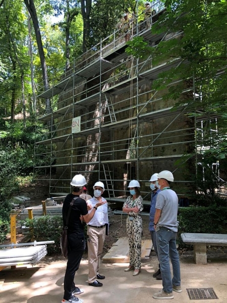 Obras de rehabilitación de la Puerta Bib-Rambla (PATRONATO DE LA ALHAMBRA)