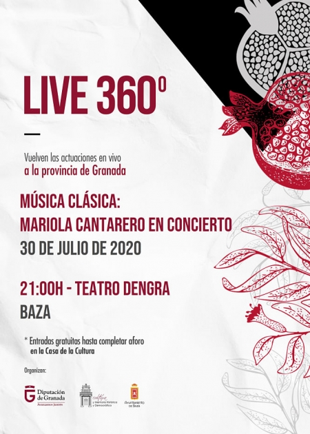 Cartel del concierto de Mariola Cantarero (AYTO. BAZA)