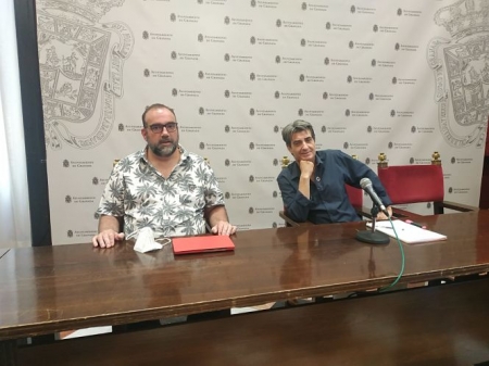 Rueda de prensa de Antonio Cambril y Francisco Puentedura (PODEMOS-IU)