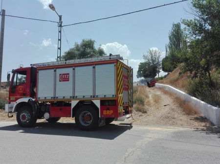 Imagen de un vehículo de bomberos en la provincia de Granada (AYUNTAMIENTO DE GUADIX)