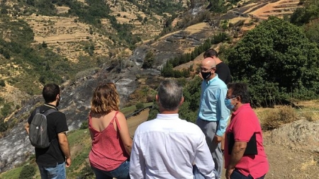 Visita a la zona afectada por el incendio (DIPUTACIÓN) 