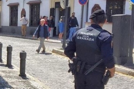 Imagen de archivo de efectivos de la Policía Local de Granada (POLICÍA LOCAL)