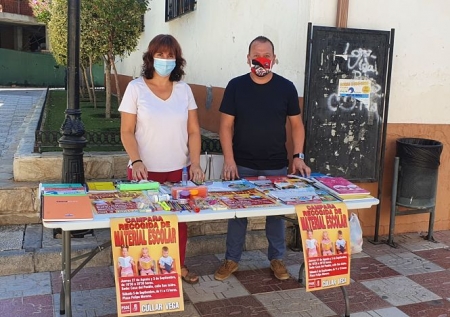 Recogida de material escolar en Cúllar Vega (PSOE CÚLLAR VEGA)