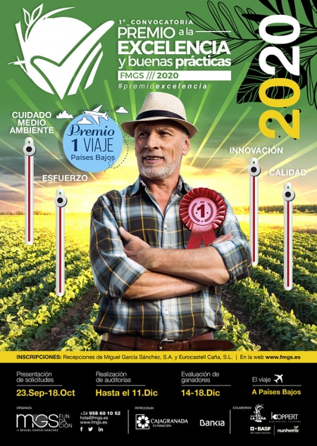 Cartel de `IPremio de Excelencia y Buenas Prácticas para agricultores` (FMGS) 