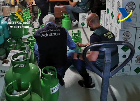 Almacén donde se guardaban los gases (GUARDIA CIVIL)