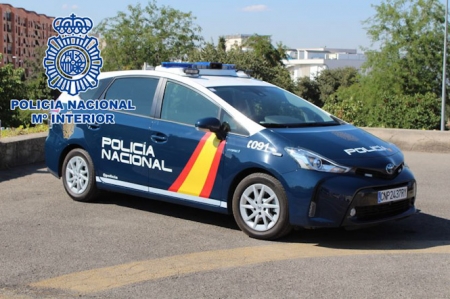 Imagen de vehículo policial (POLICÍA NACIONAL)